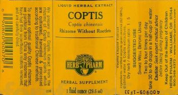 Herb Pharm Coptis - herbal supplement