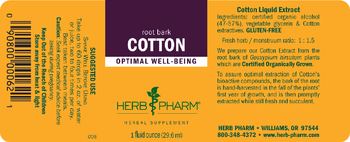 Herb Pharm Cotton - herbal supplement