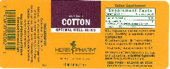 Herb Pharm Cotton - herbal supplement