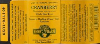 Herb Pharm Cranberry - herbal supplement