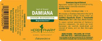 Herb Pharm Damiana - herbal supplement