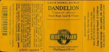 Herb Pharm Dandelion - herbal supplement