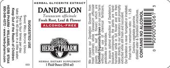 Herb Pharm Dandelion - herbal supplement