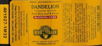 Herb Pharm Dandelion Alcohol-Free - herbal supplement