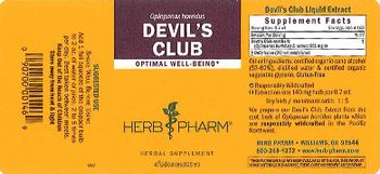 Herb Pharm Devil's Club - herbal supplement