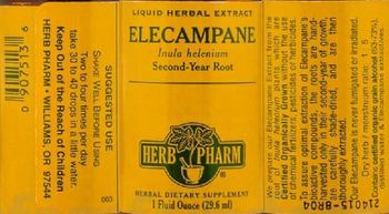 Herb Pharm Elecampane - herbal supplement