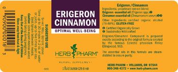 Herb Pharm Erigeron Cinnamon - herbal supplement