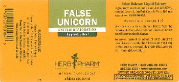 Herb Pharm False unicorn - herbal supplement