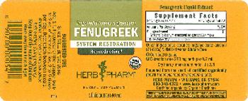 Herb Pharm Fenugreek - herbal supplement