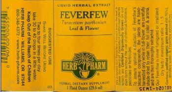 Herb Pharm Feverfew - herbal supplement