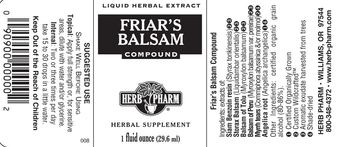 Herb Pharm Friar's Balsam Compound - herbal supplement