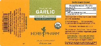 Herb Pharm Garlic - herbal supplement