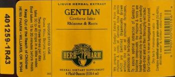 Herb Pharm Gentian - herbal supplement