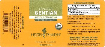 Herb Pharm Gentian - herbal supplement