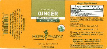 Herb Pharm Ginger - herbal supplement