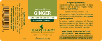 Herb Pharm Ginger - herbal supplement