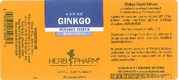 Herb Pharm Ginkgo - herbal supplement