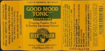 Herb Pharm Good Mood Tonic Compound - herbal supplement