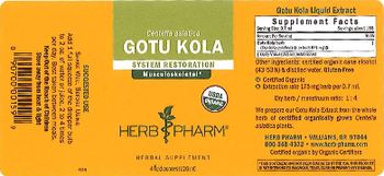Herb Pharm Gotu Kola - herbal supplement