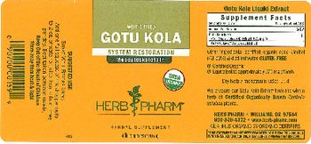 Herb Pharm Gotu Kola - herbal supplement
