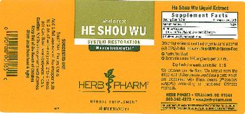 Herb Pharm He Shou Wu - herbal supplement