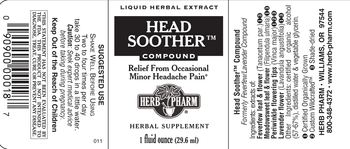 Herb Pharm Head Soother Compound - herbal supplement