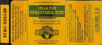 Herb Pharm Healthy Cholesterol Tonic Compound - herbal supplement
