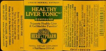 Herb Pharm Healthy Liver Tonic Compound - herbal supplement