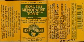 Herb Pharm Healthy Menopause Tonic Compound - herbal supplement