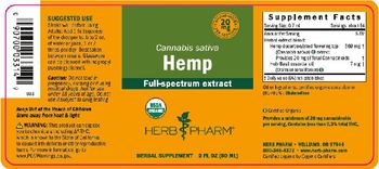 Herb Pharm Hemp - herbal supplement