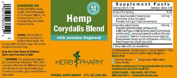 Herb Pharm Hemp Corydalis Blend - herbal supplement