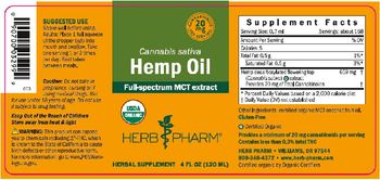 Herb Pharm Hemp Oil - herbal supplement