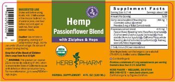 Herb Pharm Hemp Passionflower Blend - herbal supplement