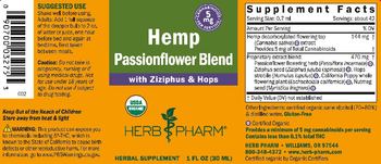 Herb Pharm Hemp Passionflower Blend - herbal supplement