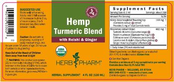Herb Pharm Hemp Turmeric Blend - herbal supplement