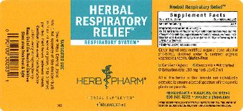 Herb Pharm Herbal Respiratory Relief - herbal supplement