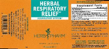Herb Pharm Herbal Respiratory Relief - herbal supplement