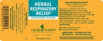 Herb Pharm Herbal Respiratory Relief - herbal supplement