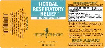 Herb Pharm Herbal Respiratory Relief - herbal supplement