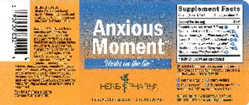 Herb Pharm Herbs On The Go Anxious Moment - herbal supplement