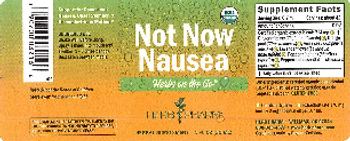 Herb Pharm Herbs On The Go Not Now Nausea - herbal supplement