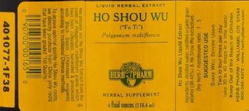 Herb Pharm Ho Shou Wu - herbal supplement