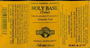 Herb Pharm Holy Basil (Tulsi) - herbal supplement