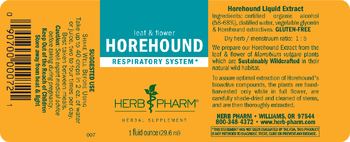 Herb Pharm Horehound - herbal supplement