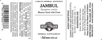 Herb Pharm Jambul - herbal supplement