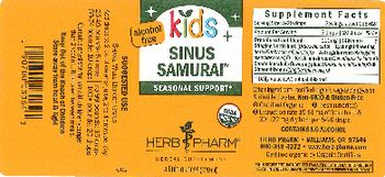 Herb Pharm Kids Sinus Samurai - herbal supplement