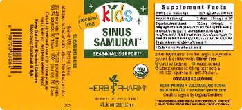 Herb Pharm Kids Sinus Samurai Alcohol-free - herbal supplement