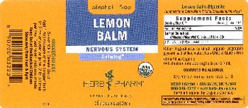 Herb Pharm Lemon Balm - herbal supplement