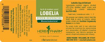 Herb Pharm Lobelia - herbal supplement