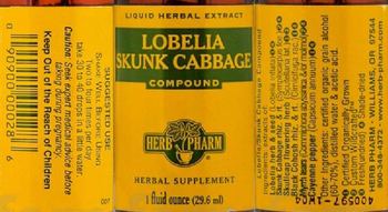 Herb Pharm Lobelia Skunk Cabbage Compound - herbal supplement